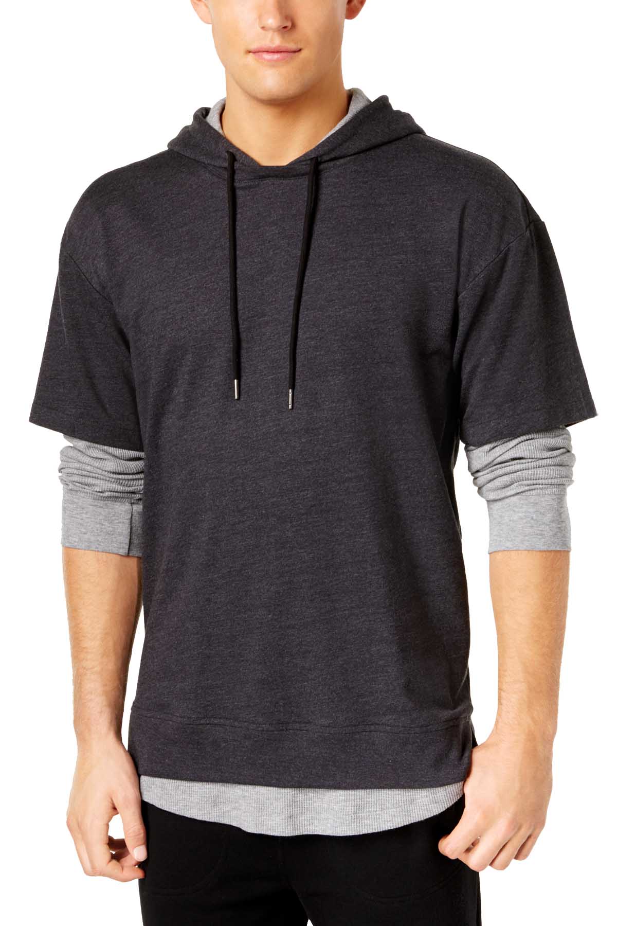 American rag clearance hooded shirt