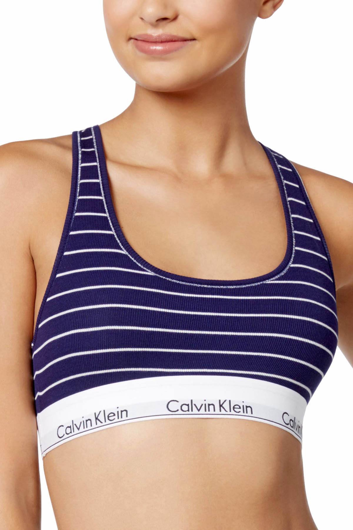 Calvin Klein Fuller Bust Modern Cotton Lightly Lined Bralette In