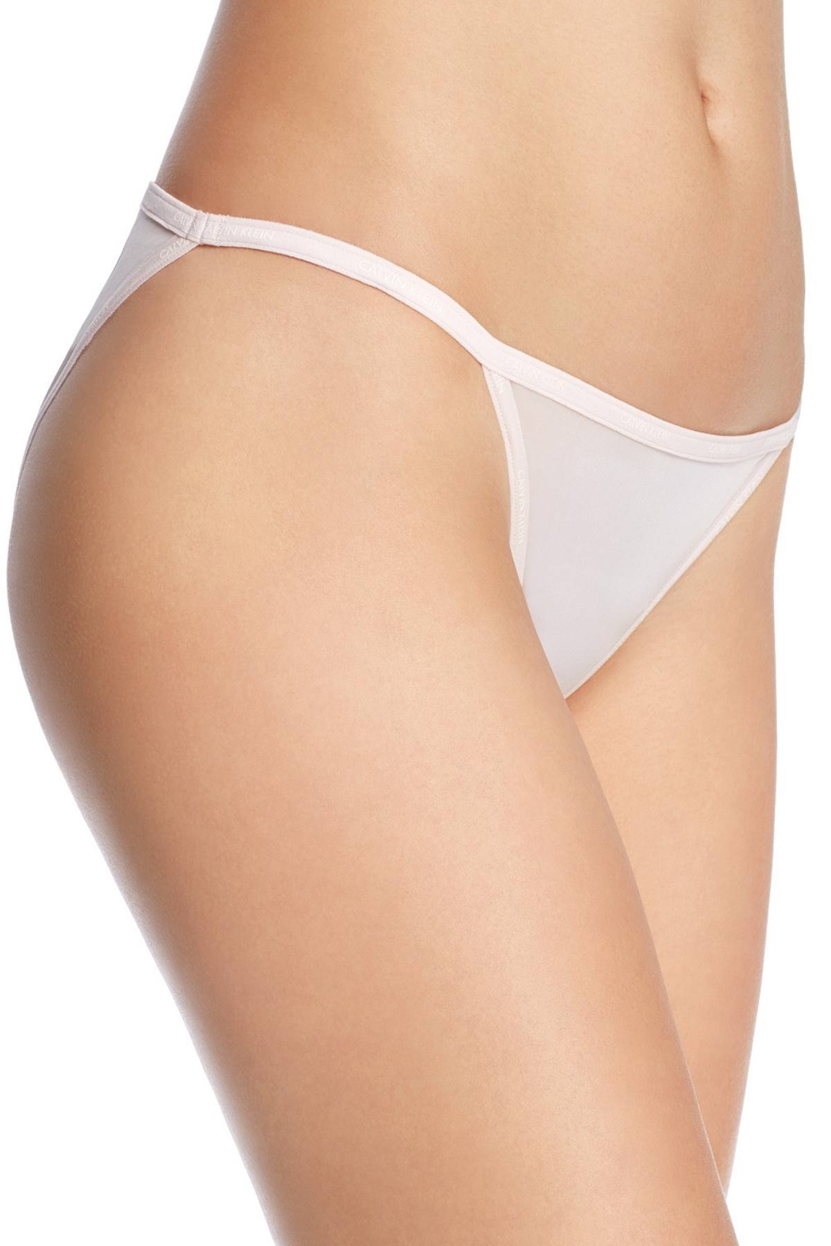 Calvin Klein Nymphs Thigh Sheer Marquisette String Bikini Brief Cheapundies 2131