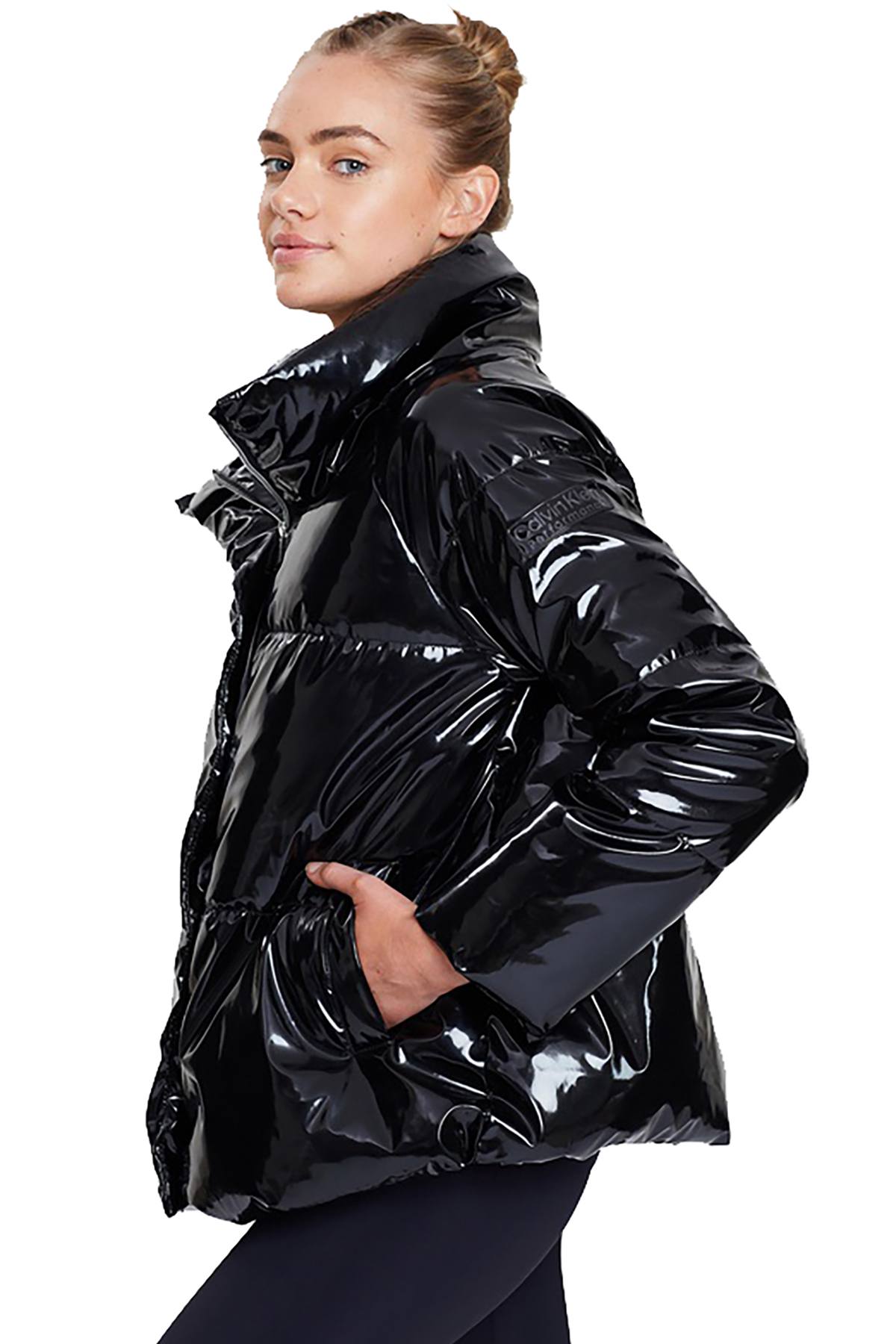 Calvin Klein Performance Black Shiny Puffer Jacket – CheapUndies