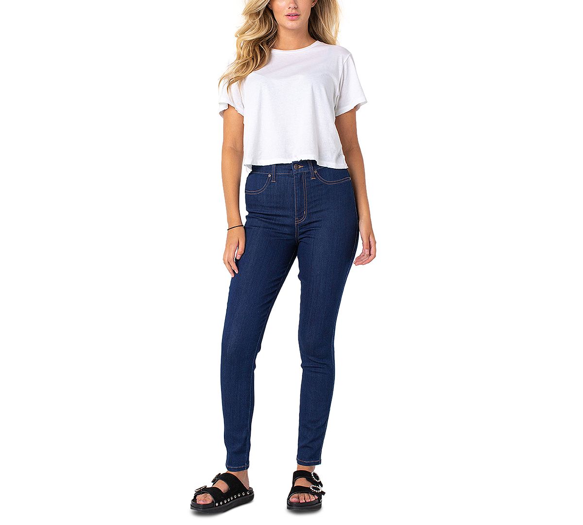 Juniors' Curvy Ultra High-Rise Skinny Jeans