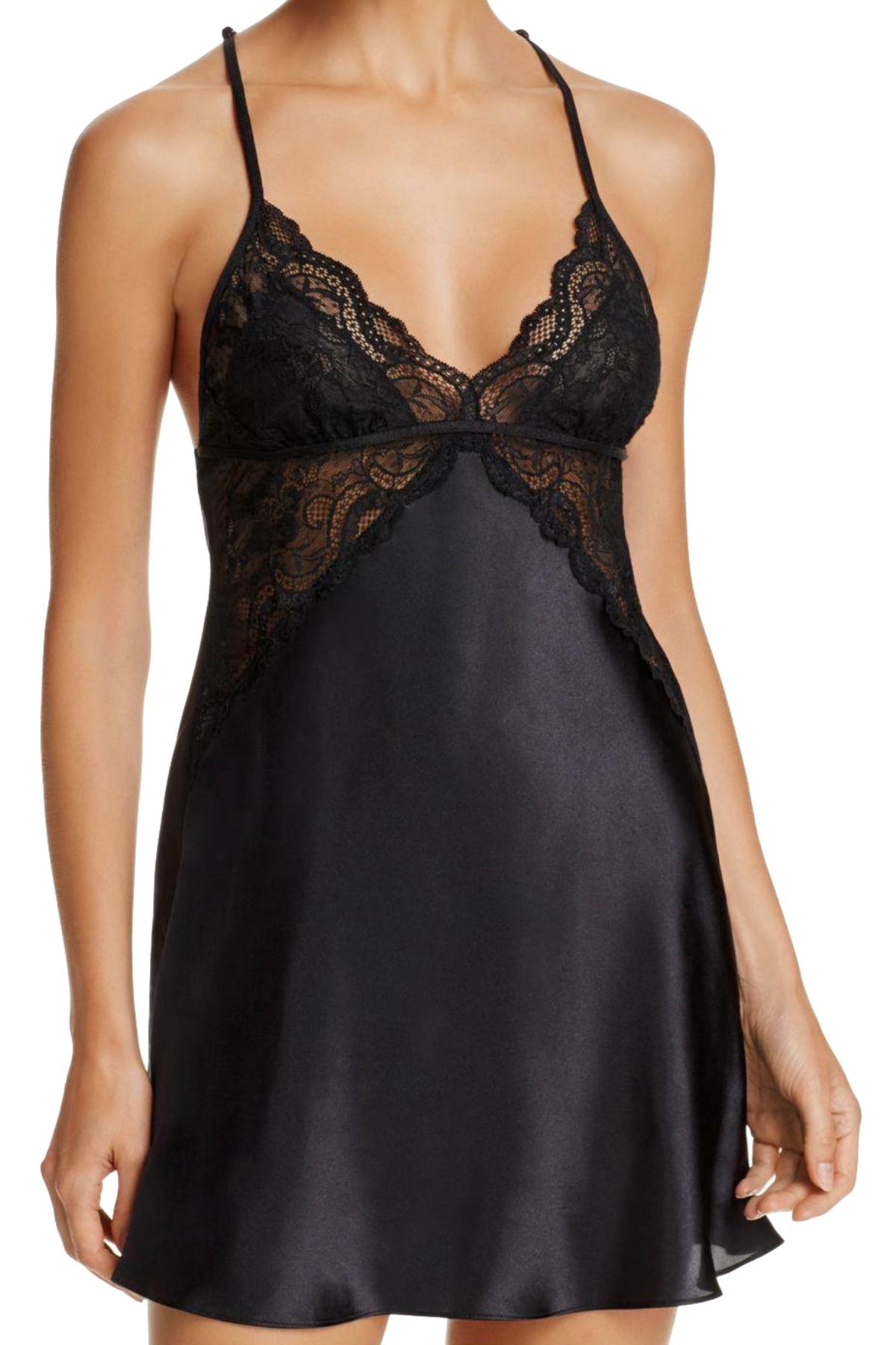 In Bloom by Jonquil Satin Lace Chemise