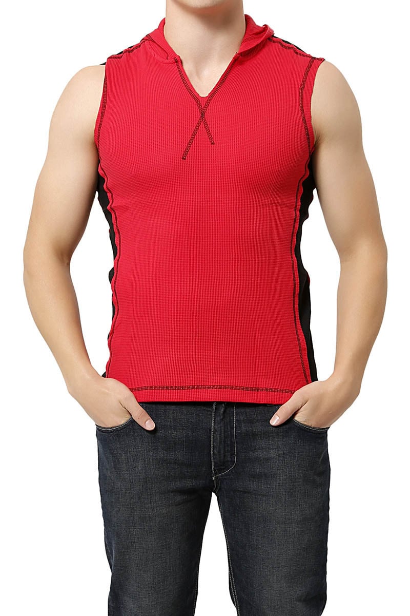 jocko-red-sleeveless-lounge-hoodie-cheapundies