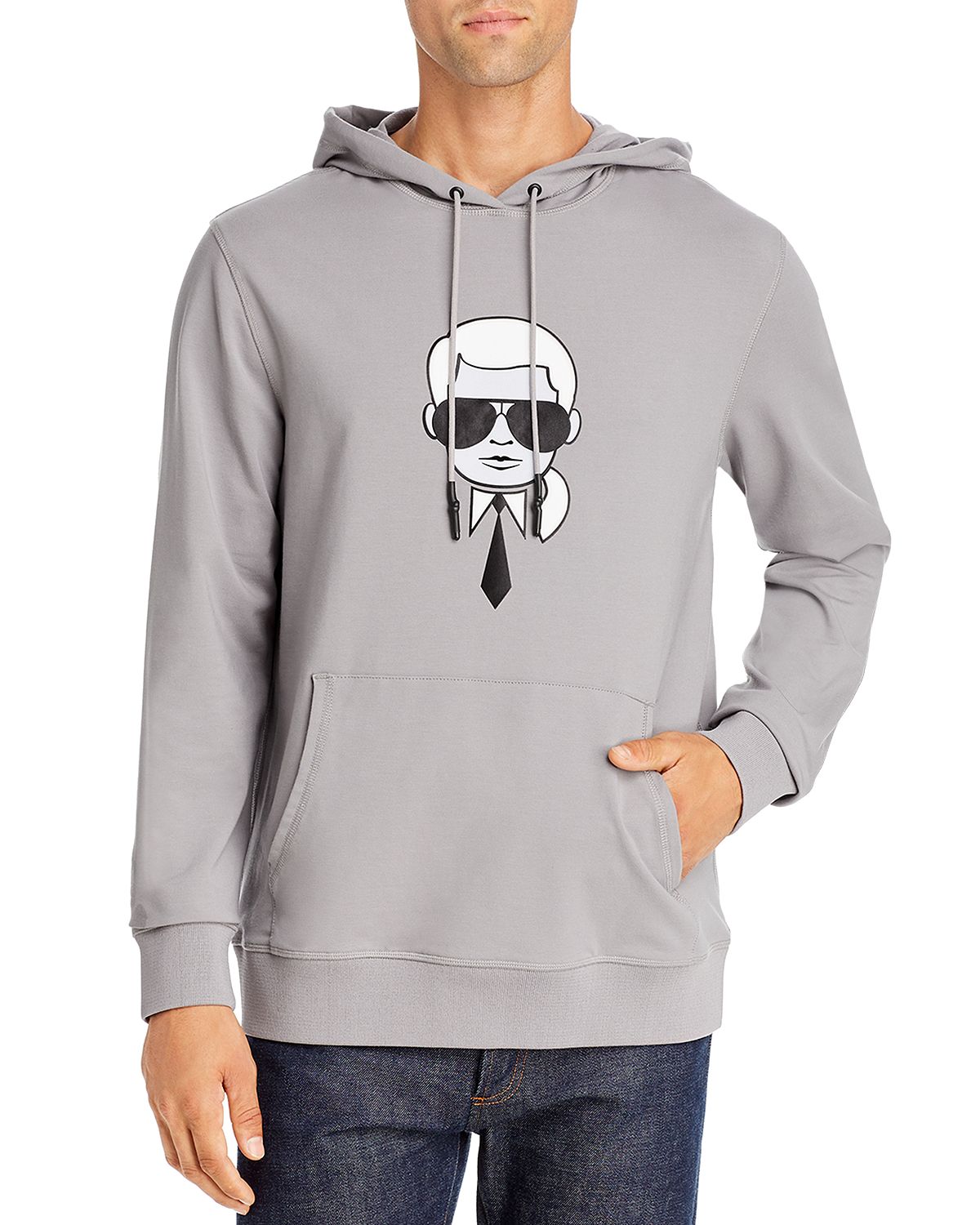 Karl lagerfeld hot sale logo hoodie