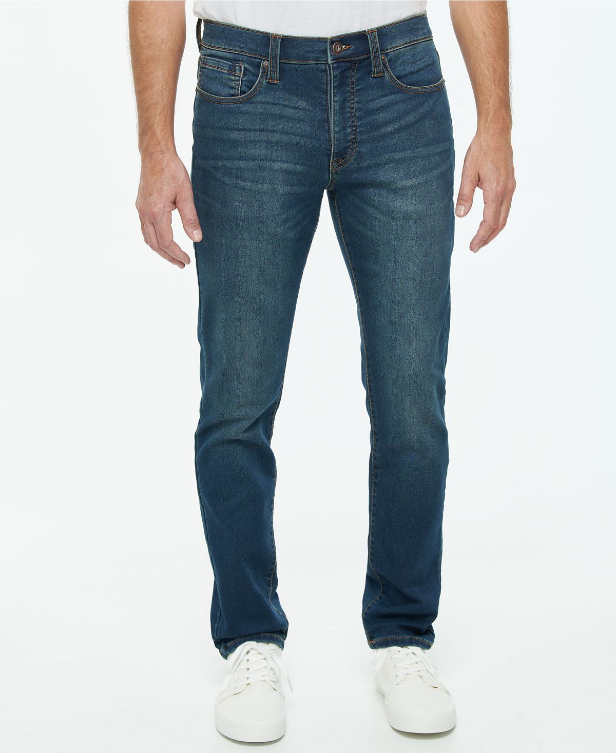 Stretch Knit Denim Slim 5 Pocket Jeans