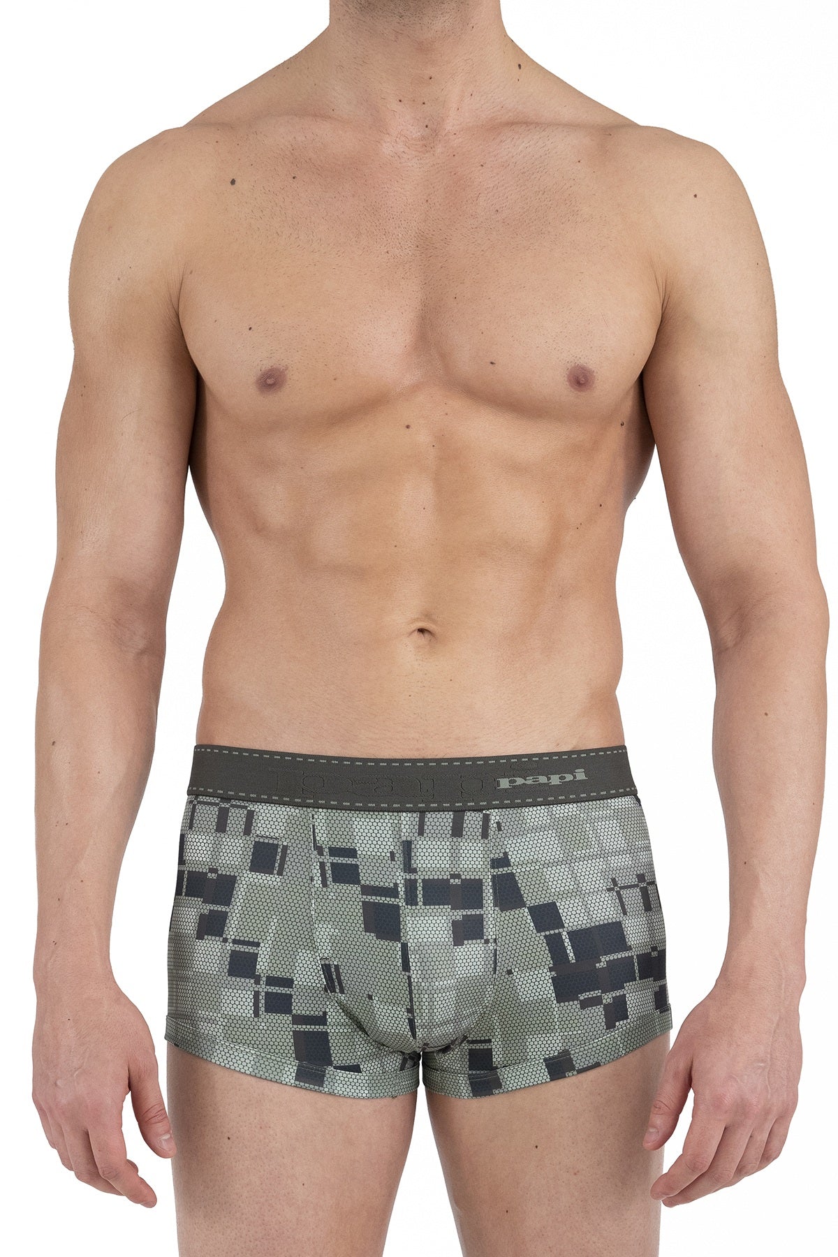 papi Men's Low Rise Microfiber Destination Boxer Brief