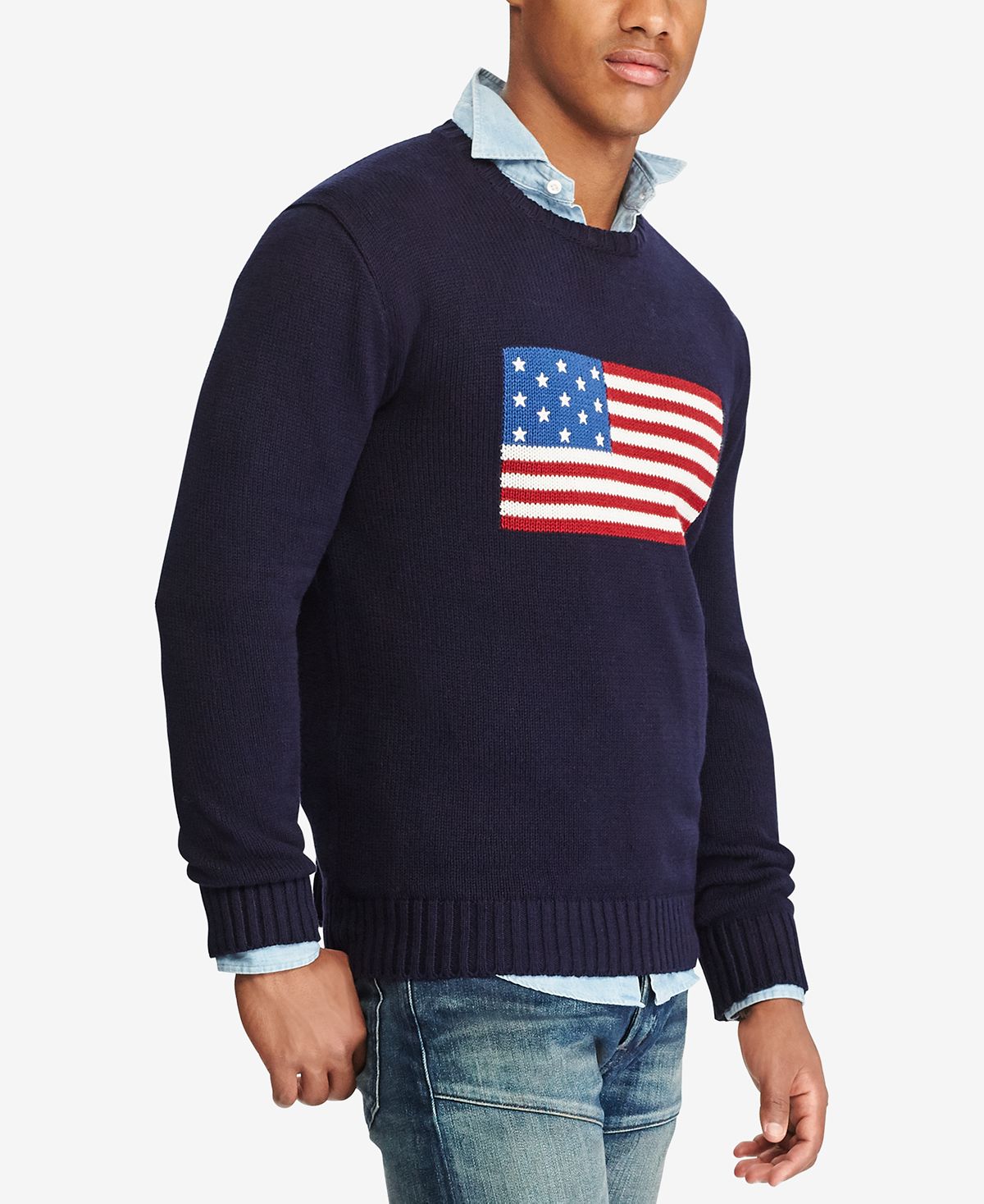 Ralph lauren flag cotton on sale sweater