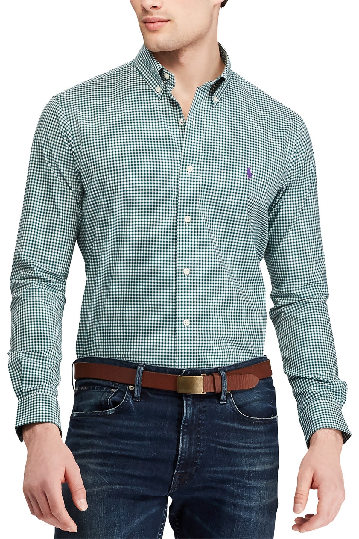 Ralph Lauren Evergreen Gingham Big/Tall Classic Fit Cotton Shirt –  CheapUndies