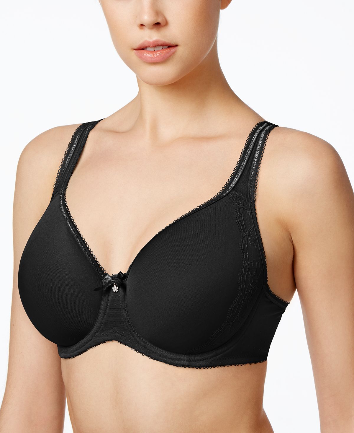 Wacoal Retro Chic Seamless Underwire Contour Bra 853186 Black – CheapUndies