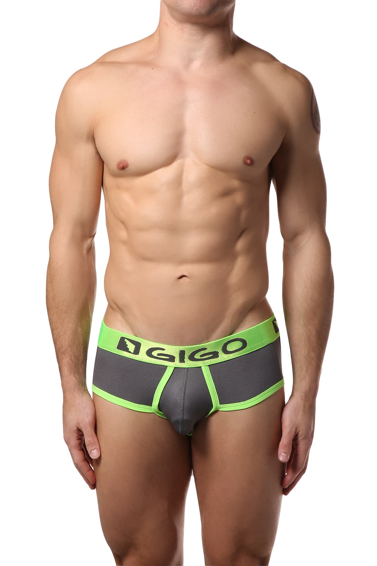 Gigo Grey Simple Brief – CheapUndies