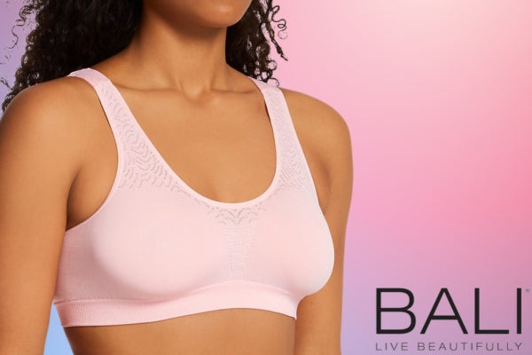 Buy Bali Women's Comfort Revolution Wire Free Bra, Hush Pink Swirl, 40D at