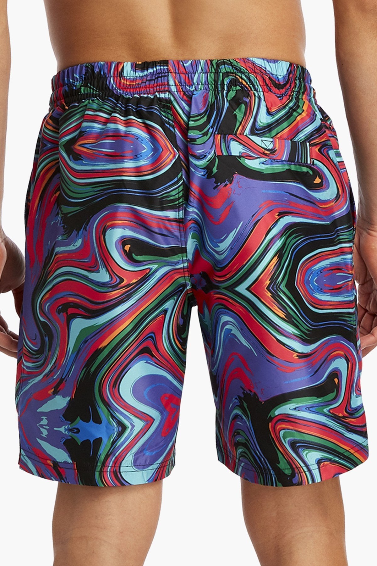 2(X)IST Black Wave Swirl Catalina Swim Short