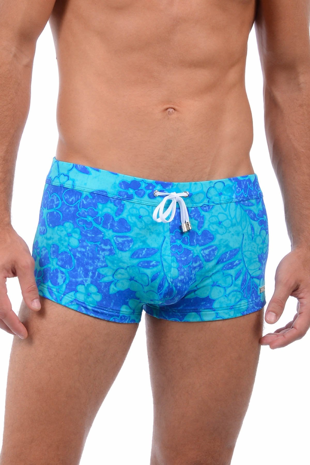 2(X)IST Caribbean Breeze Tie-Dye Floral Swim Trunk