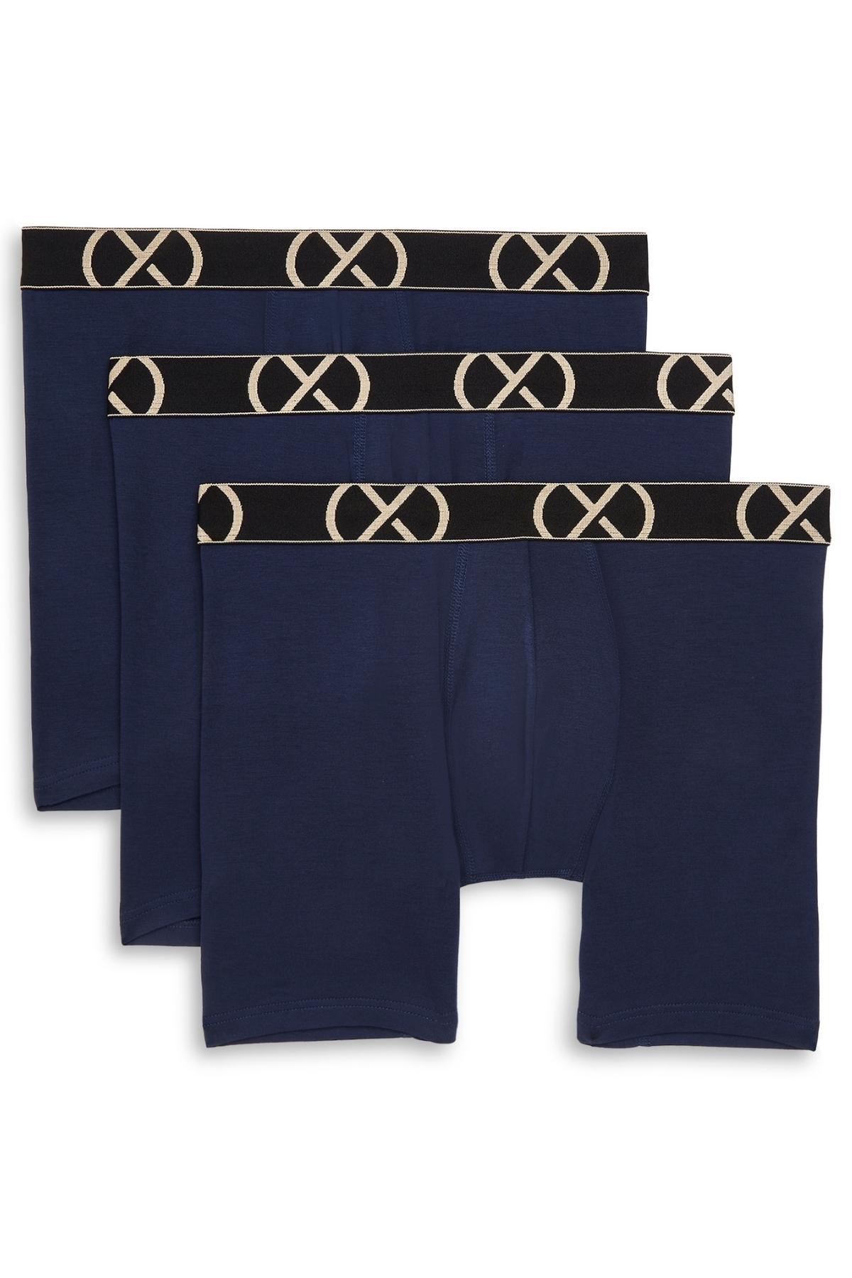 2(X)IST Varsiy Navy Luxe Boxer Brief 3-Pack