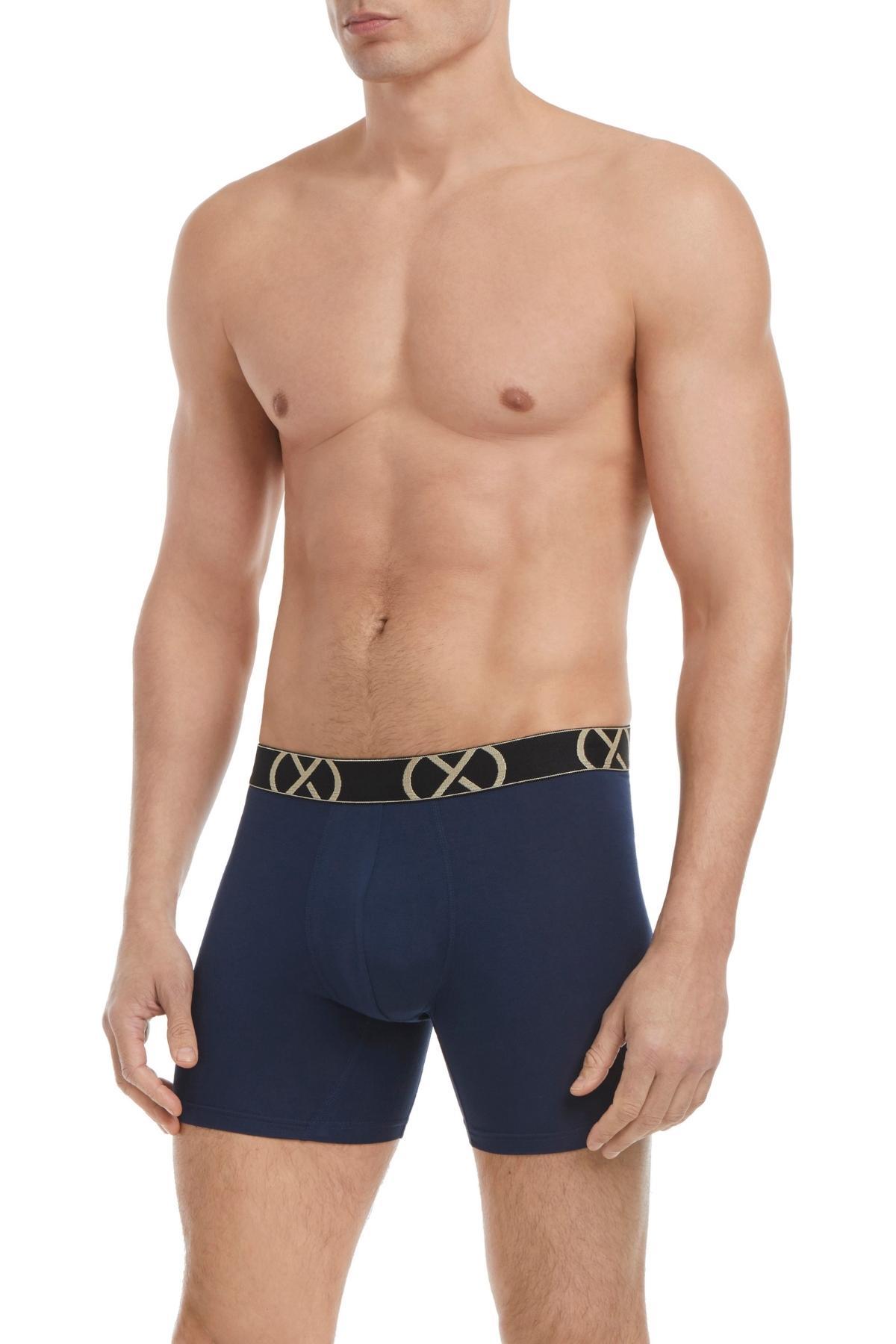 2(X)IST Varsiy Navy Luxe Boxer Brief 3-Pack