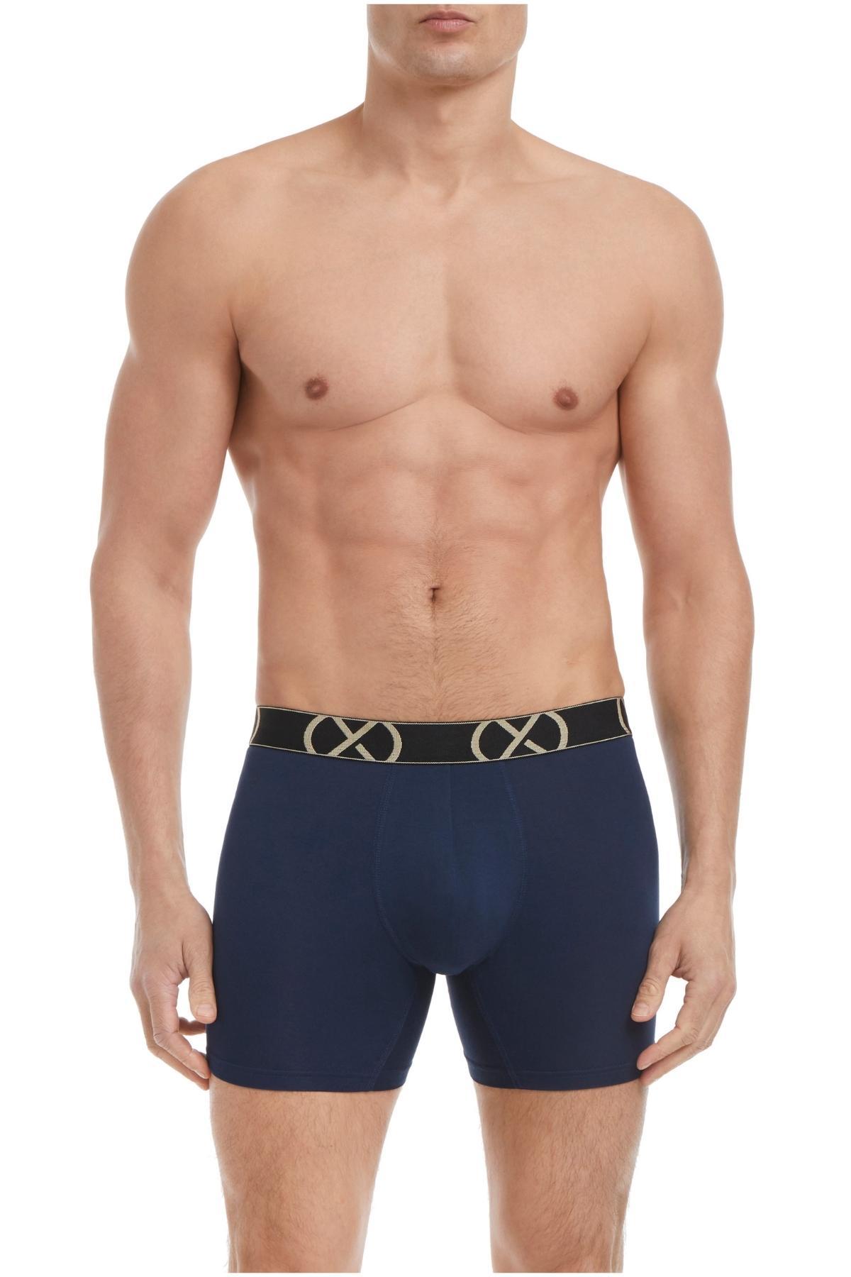 2(X)IST Varsiy Navy Luxe Boxer Brief 3-Pack