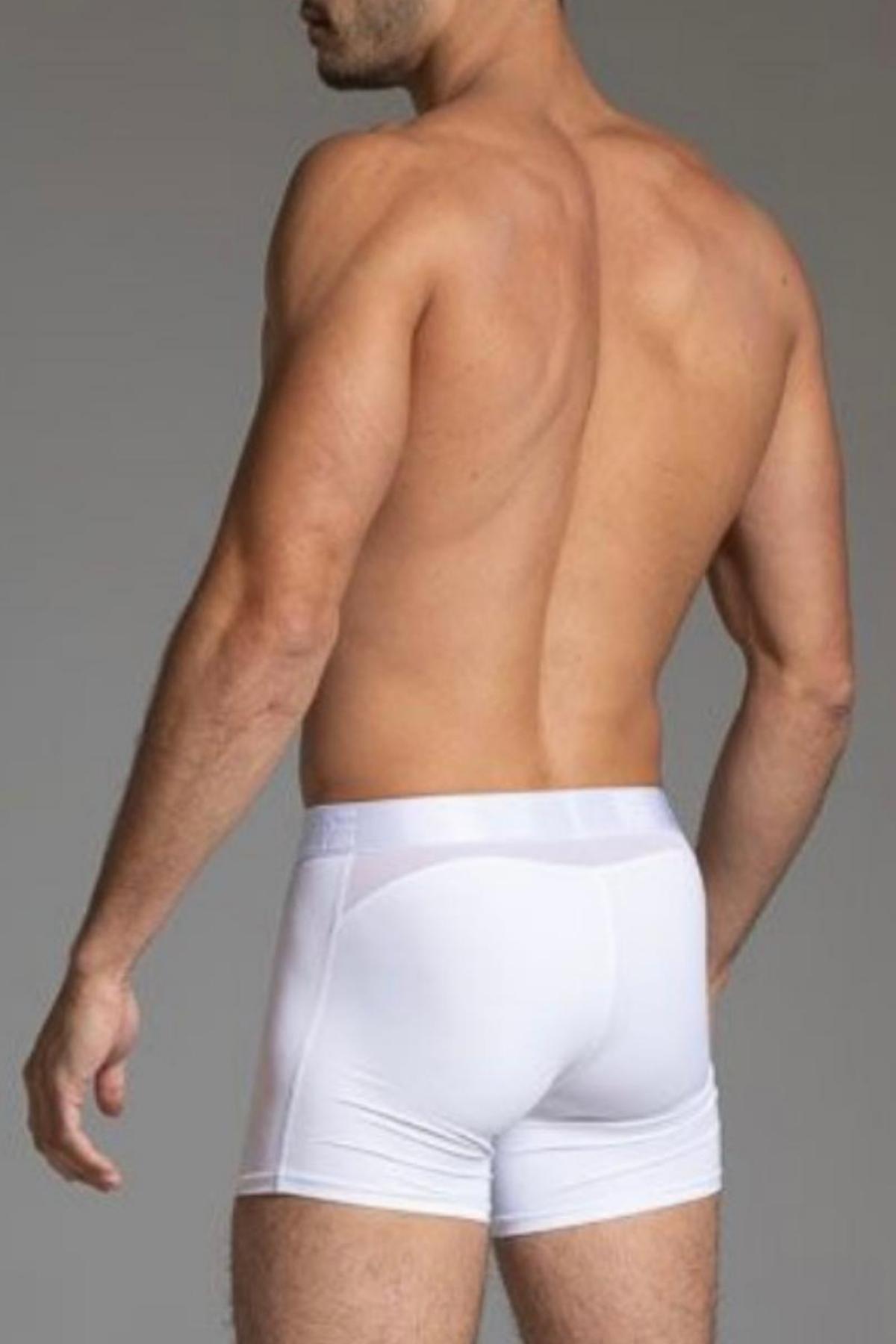 5=Ten White Athletic Trunk