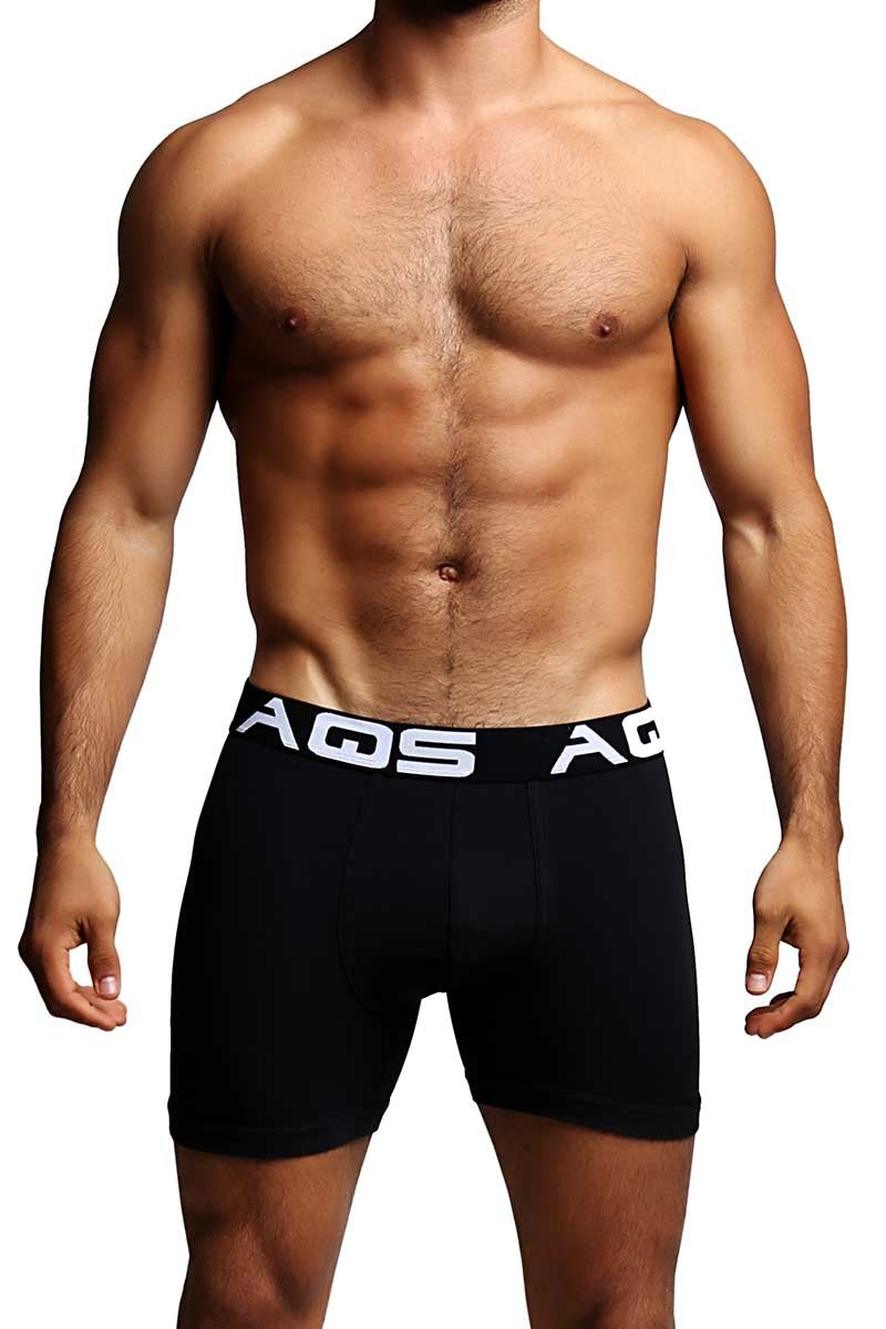 AQS Black/Burgundy/Grey Boxer Brief 3-Pack