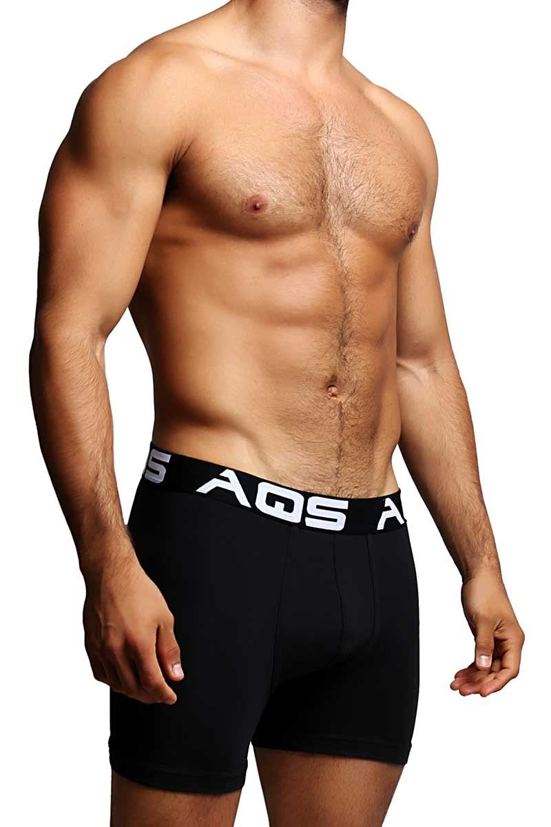 AQS Black/Burgundy/Grey Boxer Brief 3-Pack