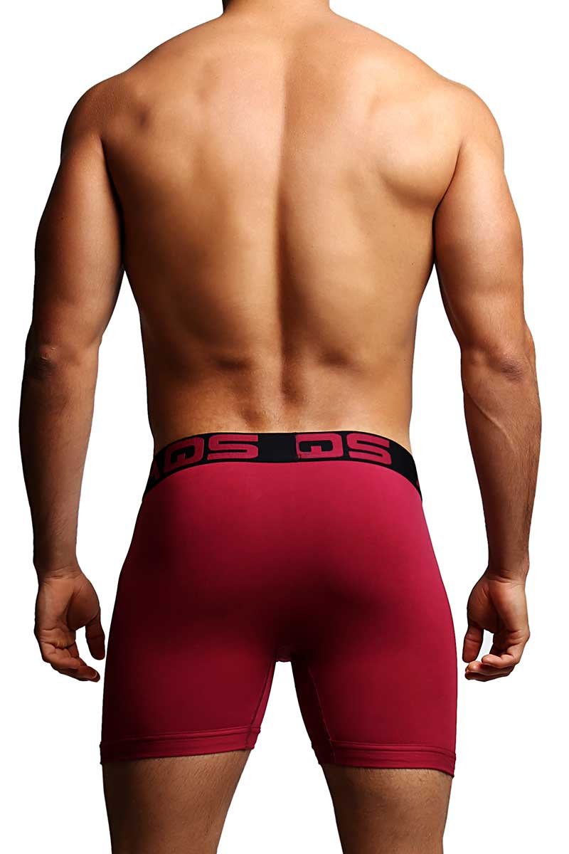 AQS Black/Burgundy/Grey Boxer Brief 3-Pack