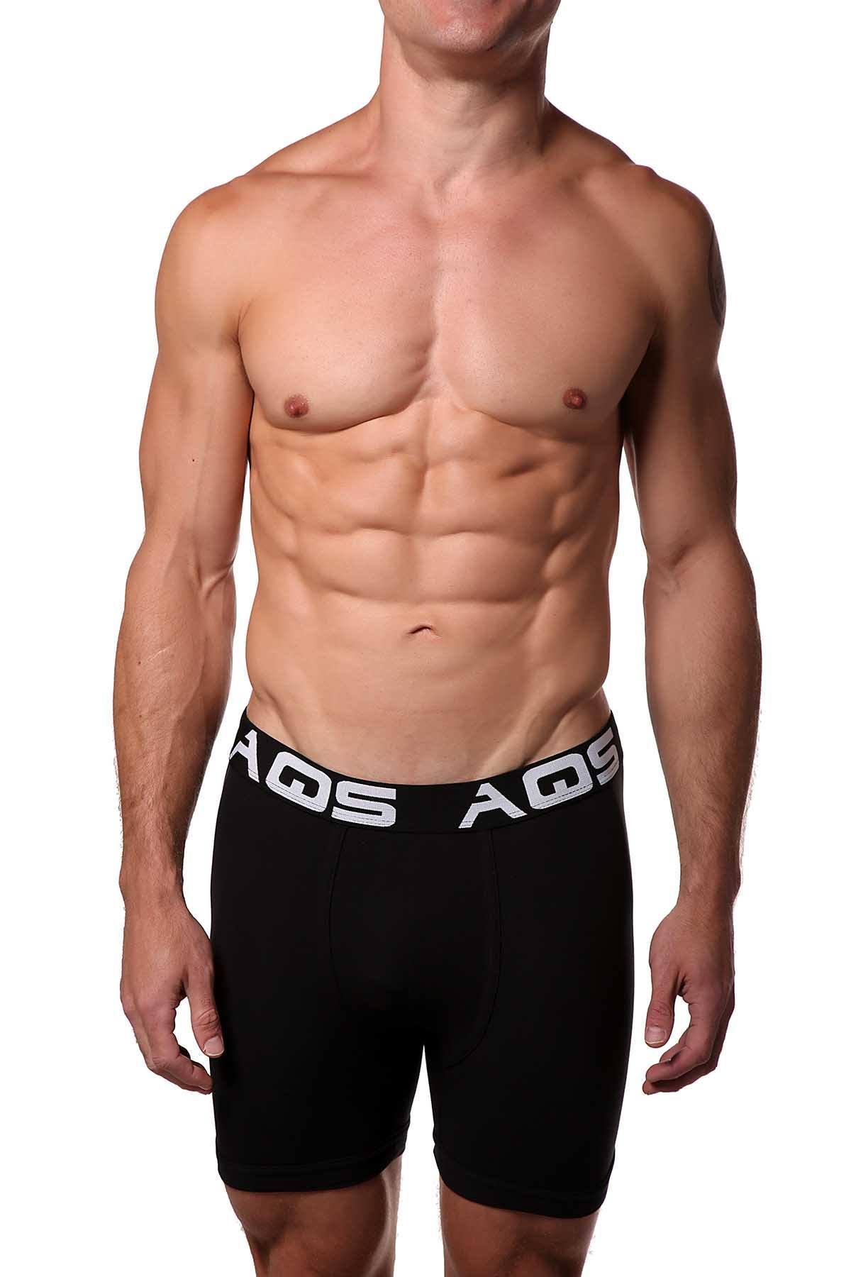 AQS Black/Teal/Grey Boxer Brief 3-Pack