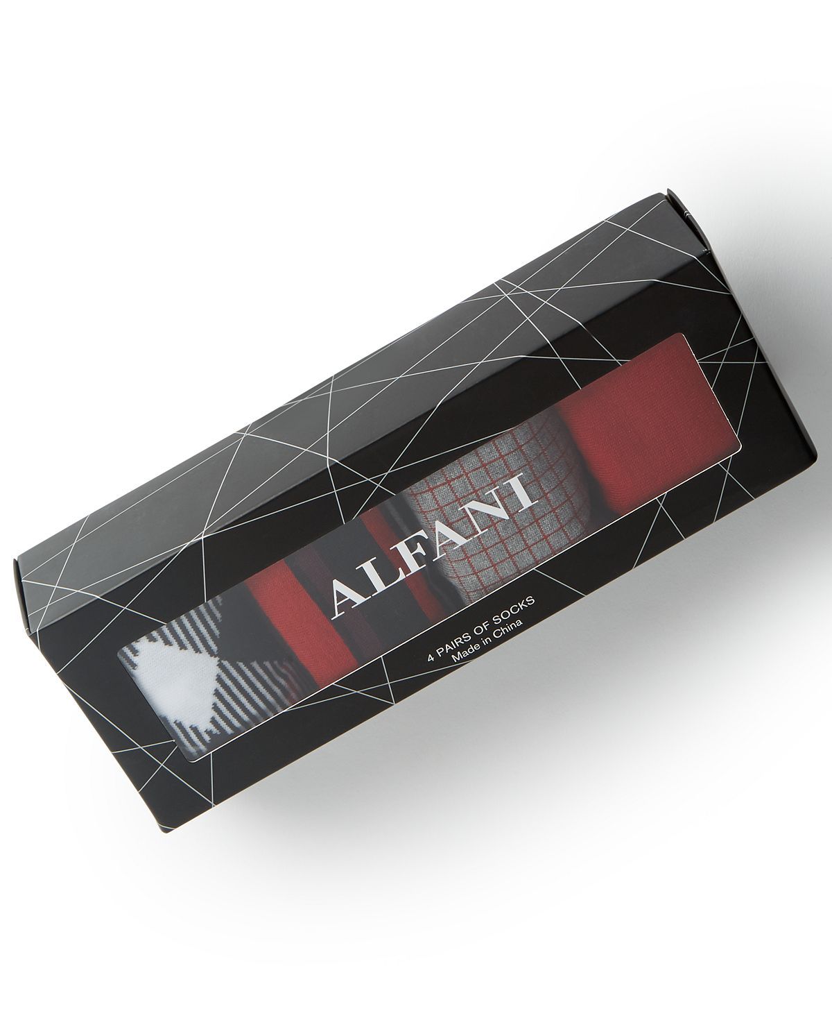 Alfani 4-pk. Dress Socks With Gift Box Red