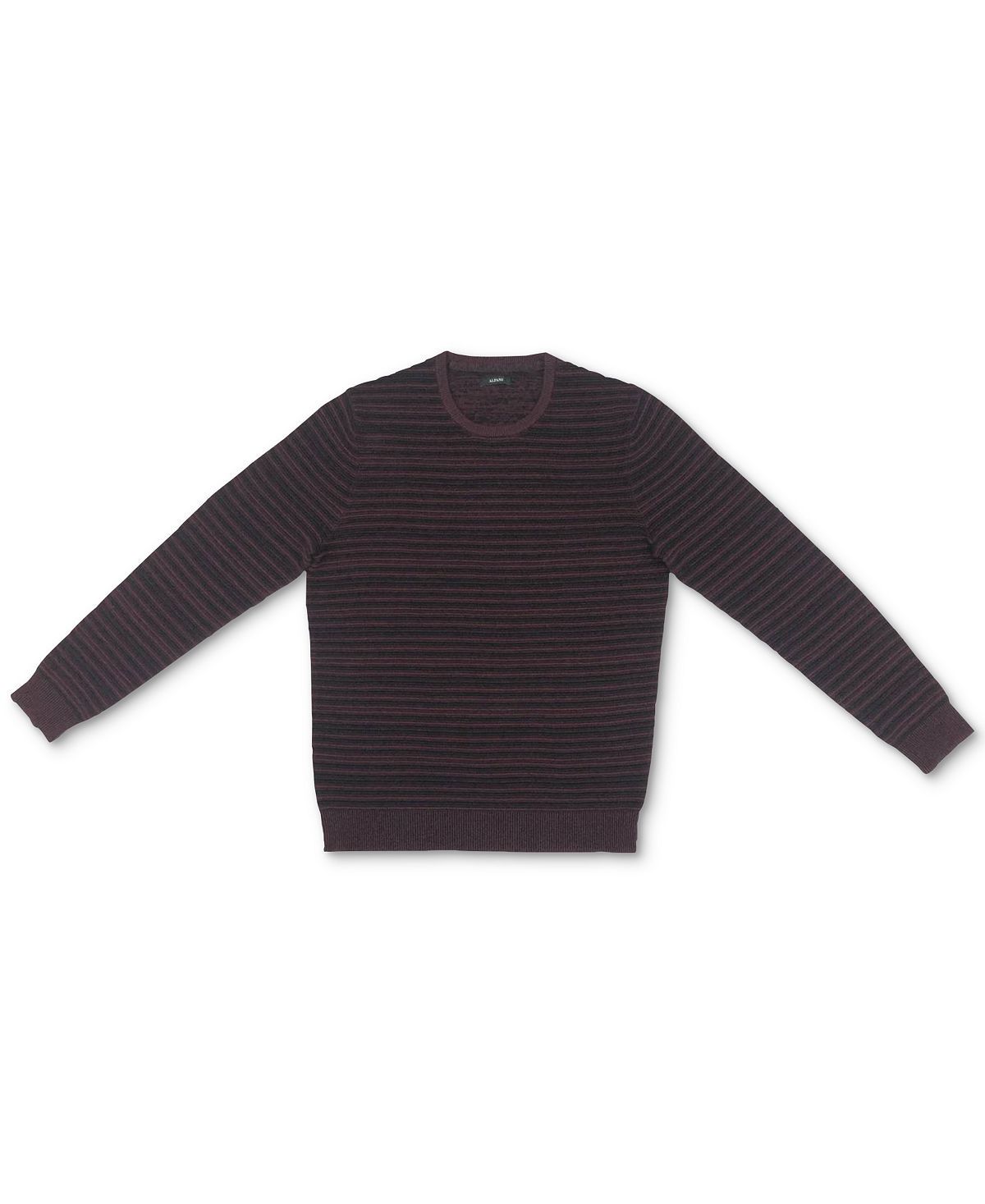 Alfani Ottoman Textured Crewneck Sweater Port