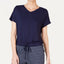 Alfani Super Soft Ribbed Pajama Top in Ink Blue