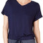 Alfani Super Soft Ribbed Pajama Top in Ink Blue