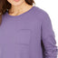 Alfani Thermal Pajama Top Plum Garden