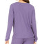 Alfani Thermal Pajama Top Plum Garden