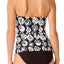 Anne Cole 'Coming Up Roses' Twisted/Shirred Tankini Top in Black/White