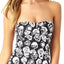 Anne Cole 'Coming Up Roses' Twisted/Shirred Tankini Top in Black/White