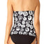 Anne Cole 'Coming Up Roses' Twisted/Shirred Tankini Top in Black/White