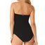 Anne Cole Twist-front Ruched One-piece Swimsuit Black