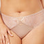 Ashley Graham PLUS Cappucino CrissCross Keyhole Lace Thong