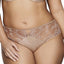 Ashley Graham PLUS Cappucino Microfiber and Lace HighCut Brief