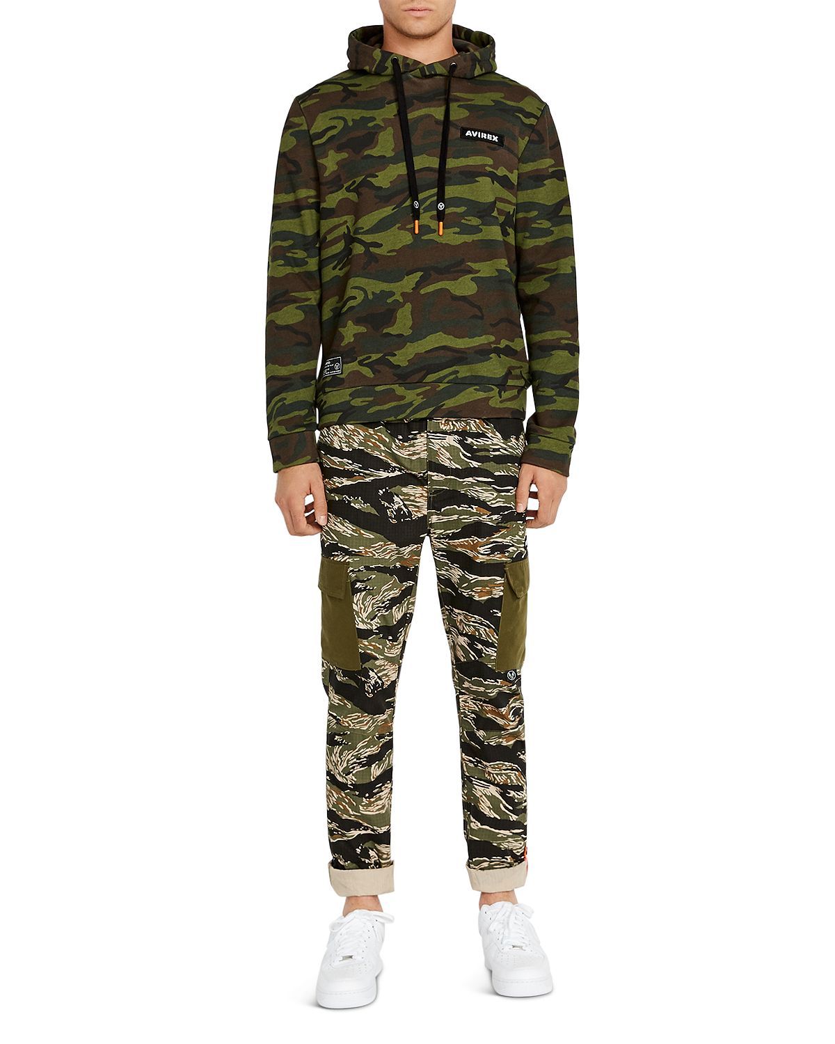 Avirex Camo Hooded Sweatshirt Camo