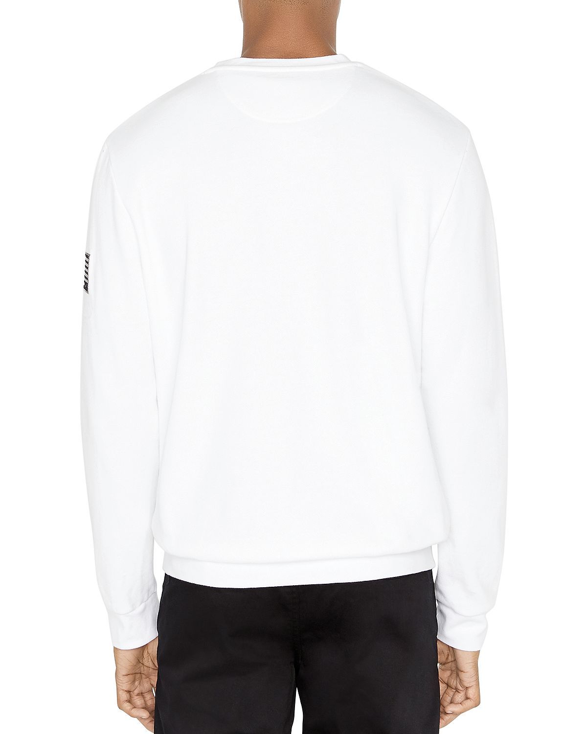 Avirex Patchwork Embroidered-logo Sweatshirt White