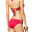 BECCA by Rebecca Virtue Medina Crochet Trim Halter Bikini Top in Raspberry