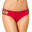 BECCA by Rebecca Virtue Medina Crochet Trim Hipster Bikini Bottom in Raspberry