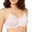 Bali Lace 'n Smooth 2-ply Seamless Underwire Bra 3432 Hush Pink with White