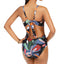 Bar Iii Printed One-piece Monokini Swimsuit Paradise Palm