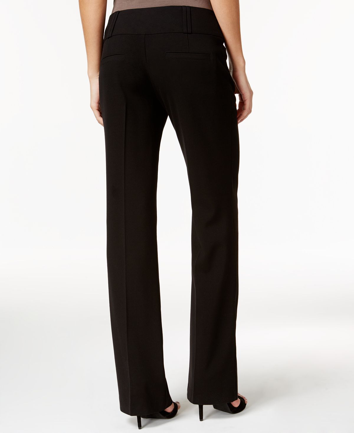 Bcx Juniors' Wide-leg Trouser Pants Black