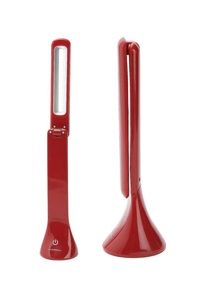 Bell & Howell Set of 2 Table Reading Lamps Red