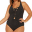 Bleu By Rod Beattie Plus Basket Case Strappy One-piece Swimsuit Black