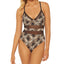 Bleu By Rod Beattie Python-print Mesh One-piece Swimsuit Snake