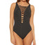 Bleu By Rod Beattie Strappy One-piece Swimsuit Black