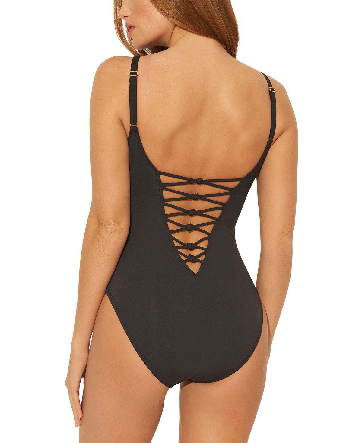 Bleu By Rod Beattie Strappy One-piece Swimsuit Black