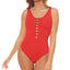 Bleu By Rod Beattie Twisted-front One-piece Swimsuit Scarlet